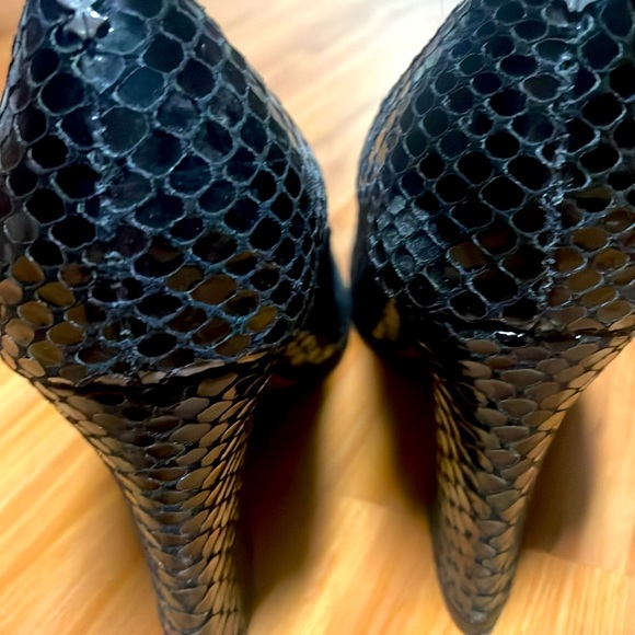 J RENEE BLACK Textured Pump Sz 7W - Picture 3 of 6